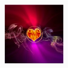 Flame Heart Smoke Love Fire Medium Glasses Cloth