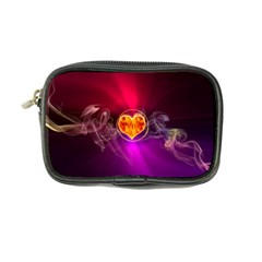 Flame Heart Smoke Love Fire Coin Purse