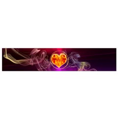 Flame Heart Smoke Love Fire Small Flano Scarf