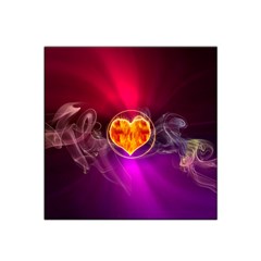 Flame Heart Smoke Love Fire Satin Bandana Scarf