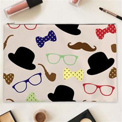 Moustache Hat Bowler Cosmetic Bag (xxl) by HermanTelo