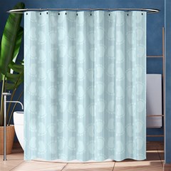 Footprints Pattern Paper Scrapbooking Blue Shower Curtain 60  X 72  (medium) 