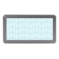 Footprints Pattern Paper Scrapbooking Blue Memory Card Reader (mini)