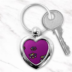 Footprints Paw Animal Track Foot Key Chains (heart)  by HermanTelo