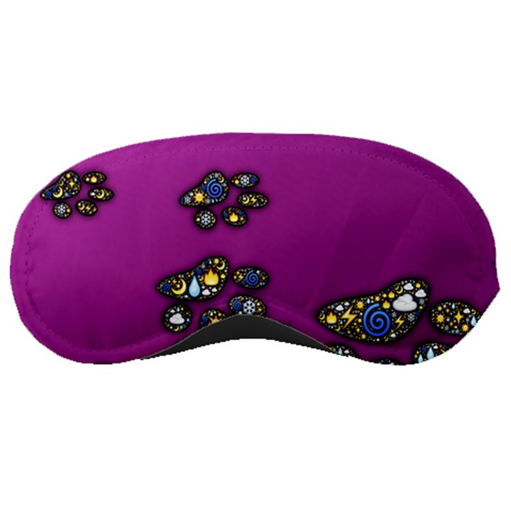 Footprints Paw Animal Track Foot Sleeping Masks