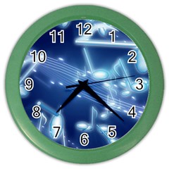 Music Sound Musical Love Melody Color Wall Clock