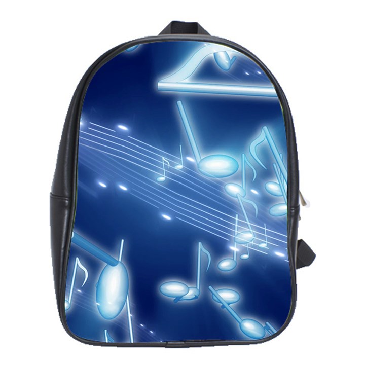 Music Sound Musical Love Melody School Bag (XL)