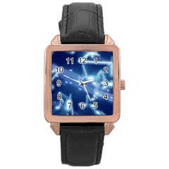 Music Sound Musical Love Melody Rose Gold Leather Watch 