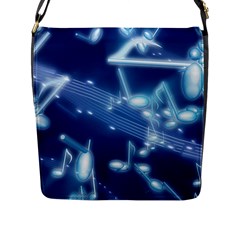 Music Sound Musical Love Melody Flap Closure Messenger Bag (l)