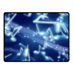 Music Sound Musical Love Melody Double Sided Fleece Blanket (small) 