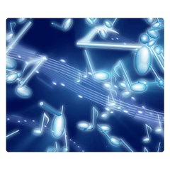 Music Sound Musical Love Melody Double Sided Flano Blanket (small)  by HermanTelo