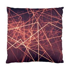 Light Fiber Black Fractal Art Standard Cushion Case (two Sides)