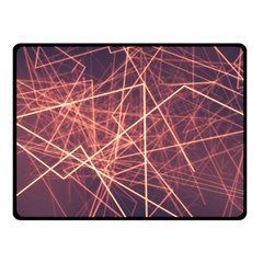 Light Fiber Black Fractal Art Fleece Blanket (small) by HermanTelo