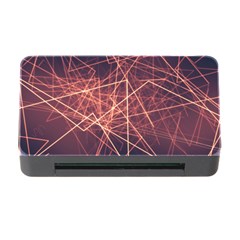 Light Fiber Black Fractal Art Memory Card Reader With Cf