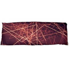 Light Fiber Black Fractal Art Body Pillow Case (dakimakura) by HermanTelo