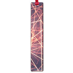 Light Fiber Black Fractal Art Large Book Marks