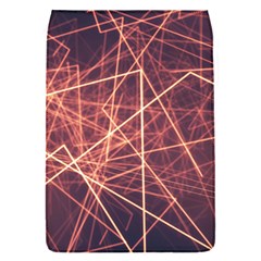 Light Fiber Black Fractal Art Removable Flap Cover (s)