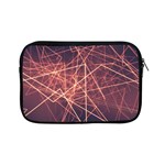 Light Fiber Black Fractal Art Apple iPad Mini Zipper Cases Front