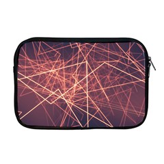 Light Fiber Black Fractal Art Apple Macbook Pro 17  Zipper Case