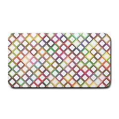 Grid Colorful Multicolored Square Medium Bar Mats by HermanTelo