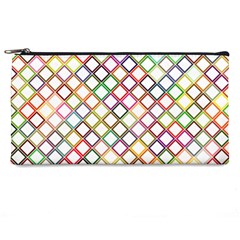 Grid Colorful Multicolored Square Pencil Cases