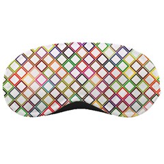 Grid Colorful Multicolored Square Sleeping Masks by HermanTelo