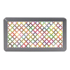 Grid Colorful Multicolored Square Memory Card Reader (mini)