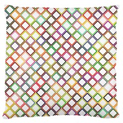 Grid Colorful Multicolored Square Large Cushion Case (one Side)