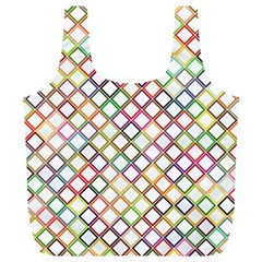 Grid Colorful Multicolored Square Full Print Recycle Bag (xl) by HermanTelo