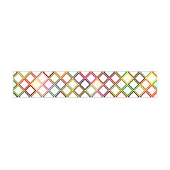 Grid Colorful Multicolored Square Flano Scarf (mini)