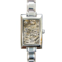 Graduation School Celebration Rectangle Italian Charm Watch by HermanTelo