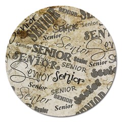 Graduation School Celebration Magnet 5  (round) by HermanTelo