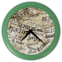 Graduation School Celebration Color Wall Clock by HermanTelo