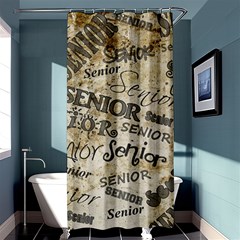 Graduation School Celebration Shower Curtain 36  X 72  (stall) 