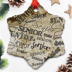 Graduation School Celebration Ornament (snowflake)