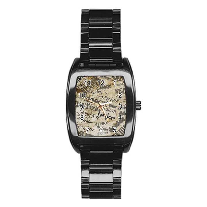 Graduation School Celebration Stainless Steel Barrel Watch