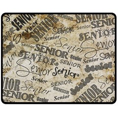 Graduation School Celebration Double Sided Fleece Blanket (medium) 