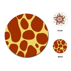 Seamless Tile Skin Background Playing Cards (round)