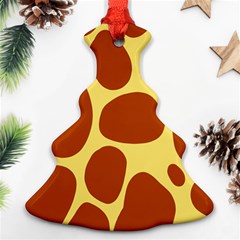 Seamless Tile Skin Background Christmas Tree Ornament (two Sides)