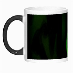 Smoke Flame Abstract Green Morph Mugs