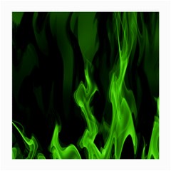 Smoke Flame Abstract Green Medium Glasses Cloth (2-side)