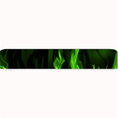 Smoke Flame Abstract Green Small Bar Mats by HermanTelo