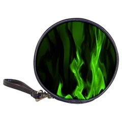 Smoke Flame Abstract Green Classic 20-cd Wallets