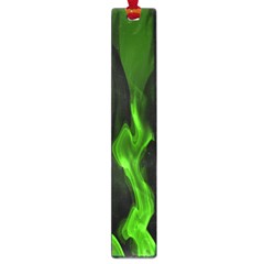 Smoke Flame Abstract Green Large Book Marks