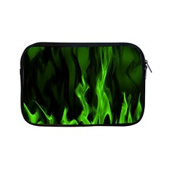 Smoke Flame Abstract Green Apple Ipad Mini Zipper Cases by HermanTelo