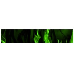 Smoke Flame Abstract Green Large Flano Scarf  by HermanTelo