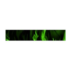 Smoke Flame Abstract Green Flano Scarf (mini)