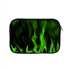 Smoke Flame Abstract Green Apple Macbook Pro 15  Zipper Case