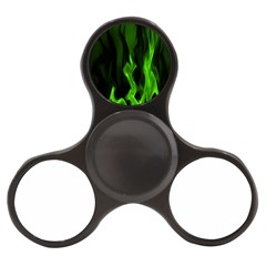 Smoke Flame Abstract Green Finger Spinner by HermanTelo