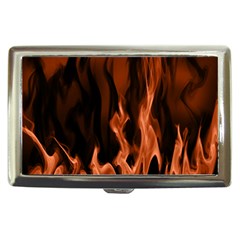 Smoke Flame Abstract Orange Red Cigarette Money Case